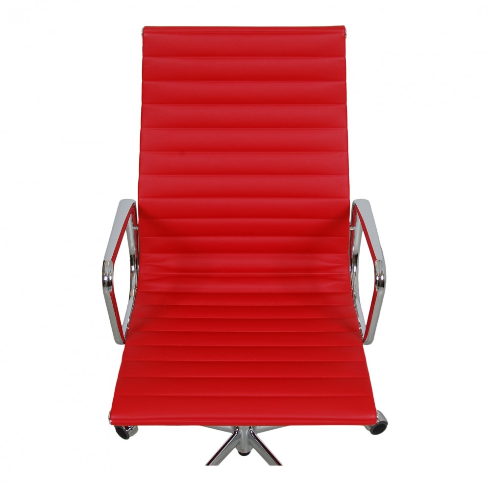 Charles Eames Office chair EA119 in red leather CPHClassic
